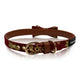 High Roller French Bulldog Red and Gold Bowtie Collar